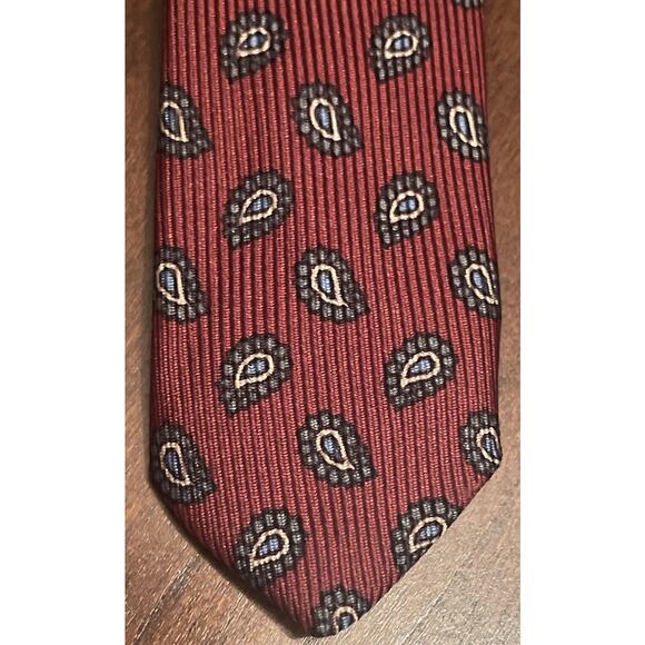 Robert Talbott For Ed Mitchell Westport Hand Made Men’s Neck Tie Made In Usa - Picture 6 of 9